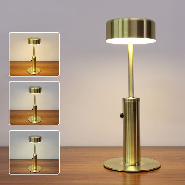 Creative Retro Cylindrical LED Charging Night Light Table Lamp