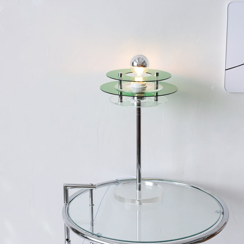 Modern Acrylic Space Saucer Design 1-Light Table Lamp