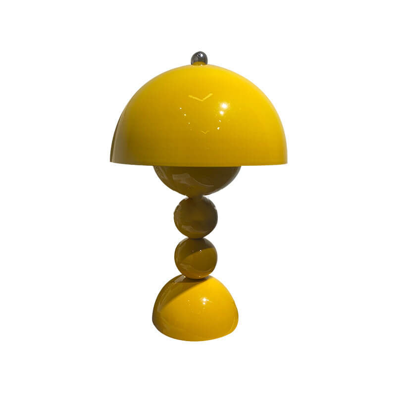 Contemporary Nordic Mushroom Table Lamp in Metal — Bedroom Lighting | Havora