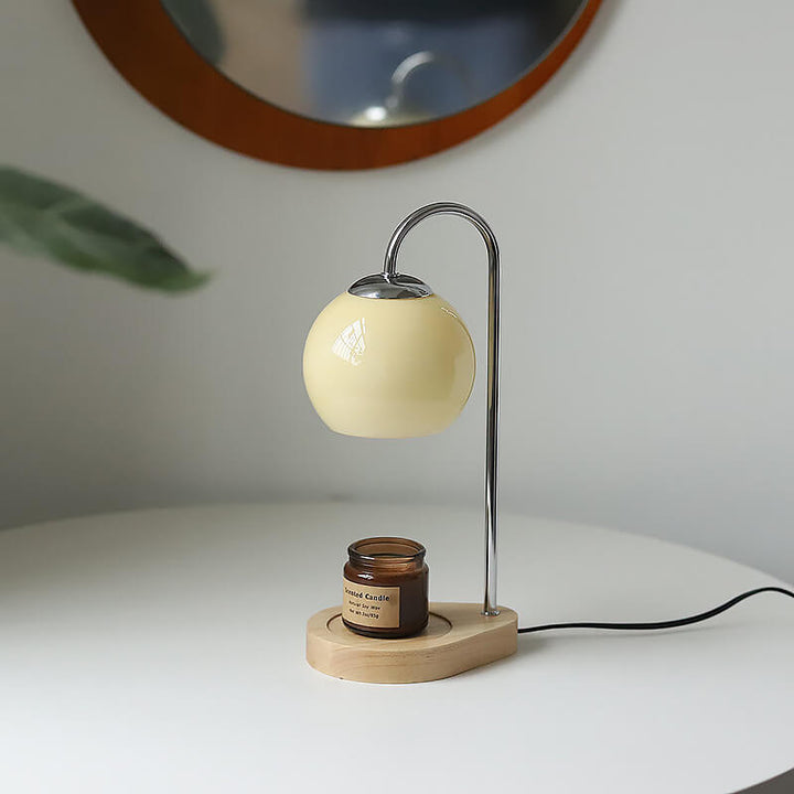 Wood &amp; Glass Table Lamp, Modern Simple Design for Living Room | Havora Lighting