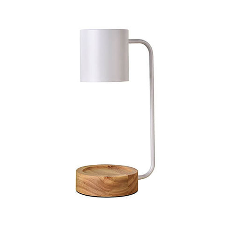 Wood &amp; Metal Table Lamp, Japanese Minimalist Design for Bedroom | Havora Lighting