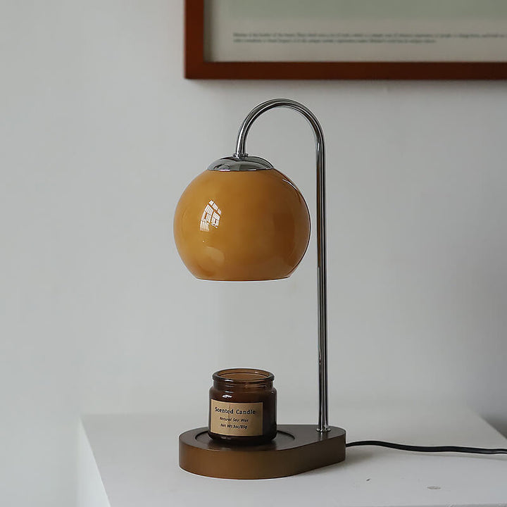 Wood &amp; Glass Table Lamp, Modern Simple Design for Living Room | Havora Lighting