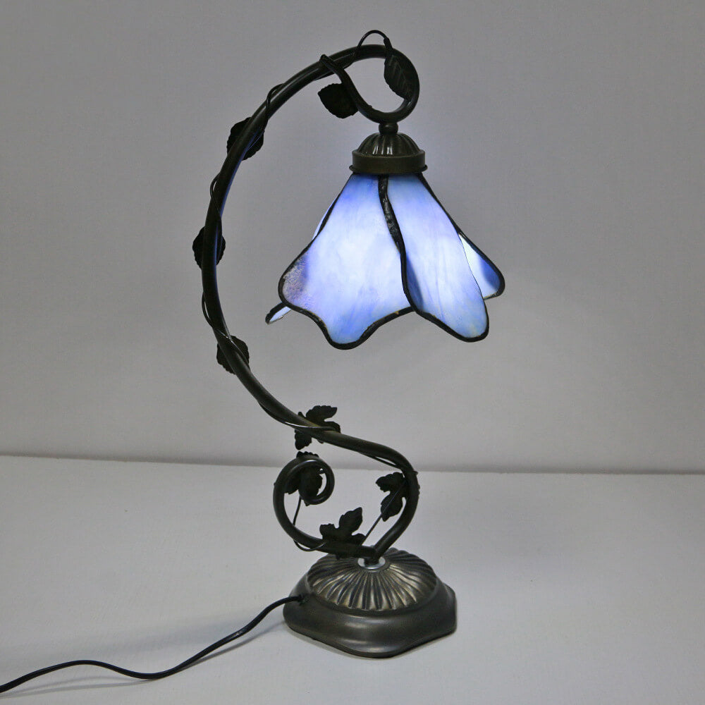Tiffany Resin &amp; Stained Glass Table Lamp for Living Room | Havora Designer Lighting