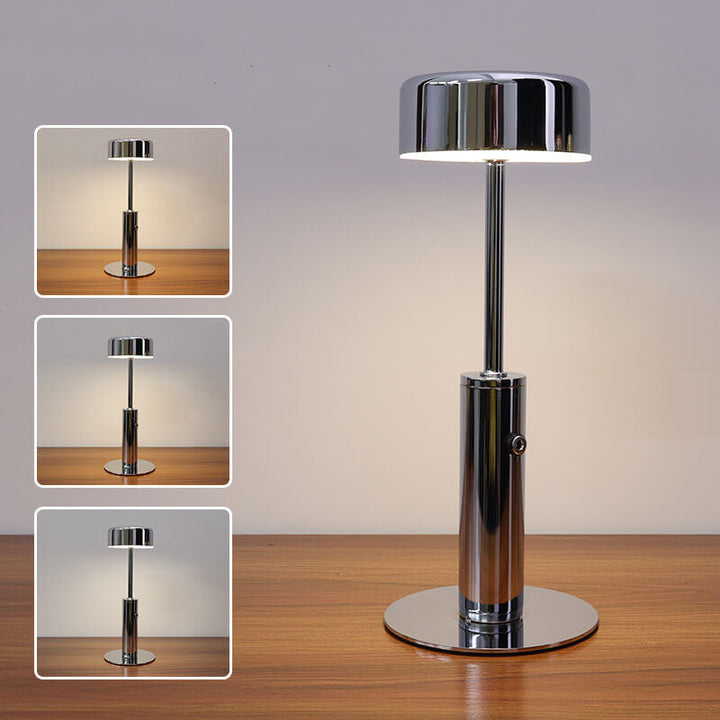 Creative Retro Cylindrical LED Charging Night Light Table Lamp