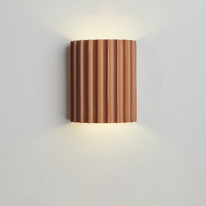 Contemporary Nordic Resin Tiles 2-Light Wall Sconce Lamp For Bedroom