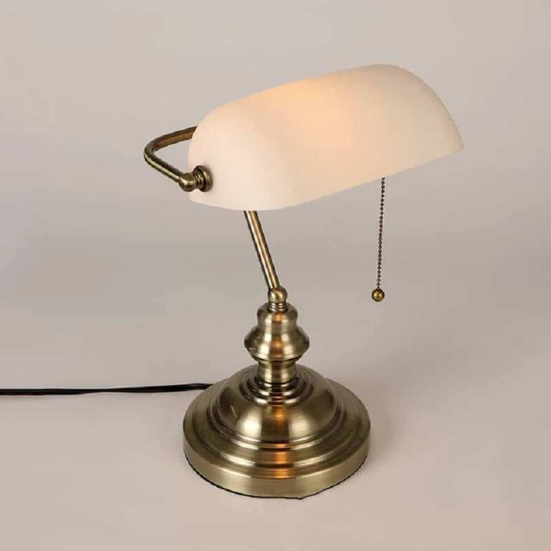 Glass &amp; Metal Table Lamp, Retro Industrial Design for Living Room | Havora Lighting
