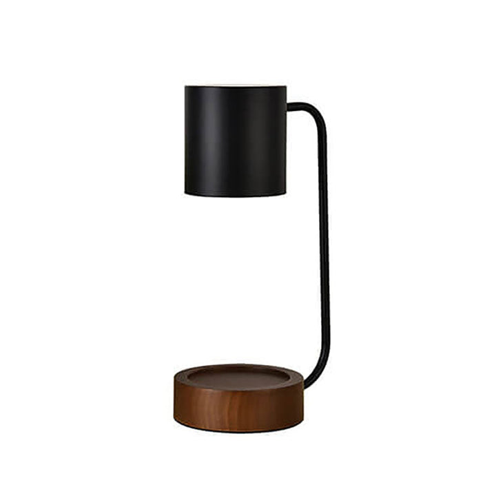 Wood &amp; Metal Table Lamp, Japanese Minimalist Design for Bedroom | Havora Lighting
