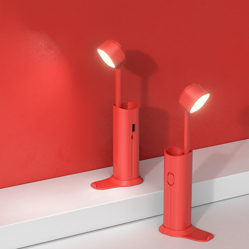Creative Small Retractable Power Bank Flashlight LED Table Lamp