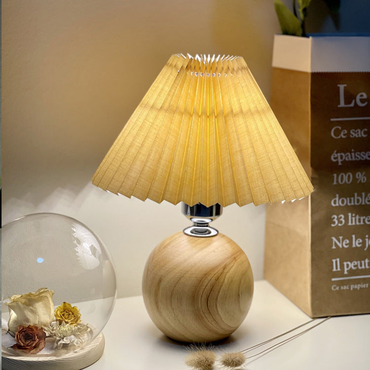 Ceramic &amp; Fabric Table Lamp, Modern Minimalist Design for Bedroom | Havora Lighting