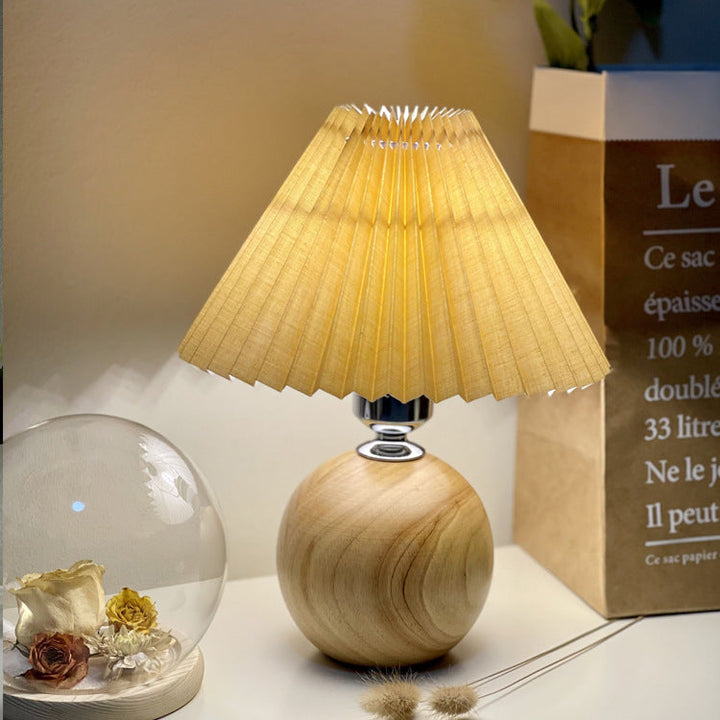 Ceramic &amp; Fabric Table Lamp, Modern Minimalist Design for Bedroom | Havora Lighting