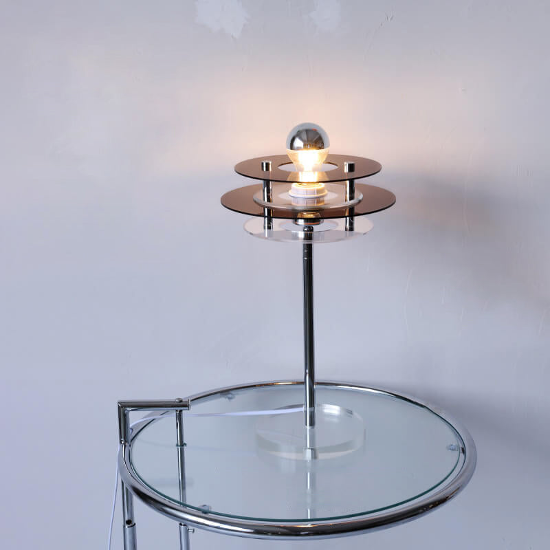 Modern Acrylic Space Saucer Design 1-Light Table Lamp