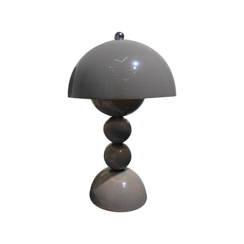 Contemporary Nordic Mushroom Table Lamp in Metal — Bedroom Lighting | Havora