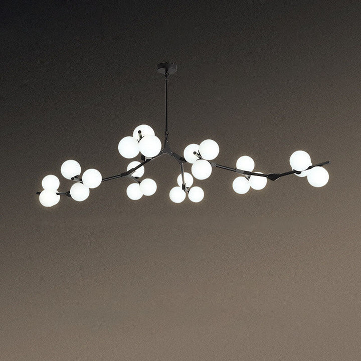 Modern Creative Magic Bean Branch Glass 12/18/24 Light Chandelier