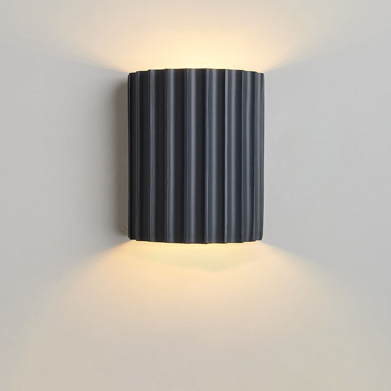 Contemporary Nordic Resin Tiles 2-Light Wall Sconce Lamp For Bedroom