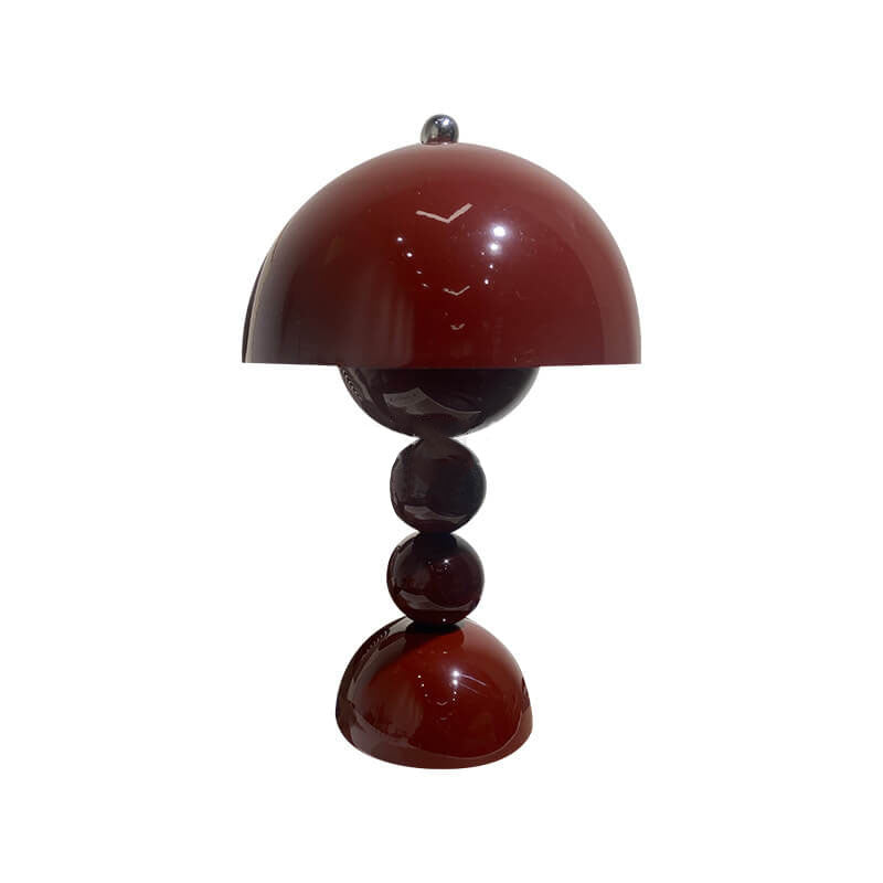 Contemporary Nordic Mushroom Table Lamp in Metal — Bedroom Lighting | Havora