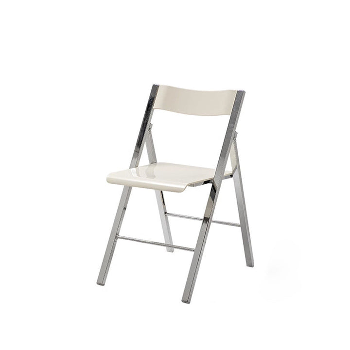 Contemporary Nordic Square Iron PET Foldable Dining Chair For Dining Room
