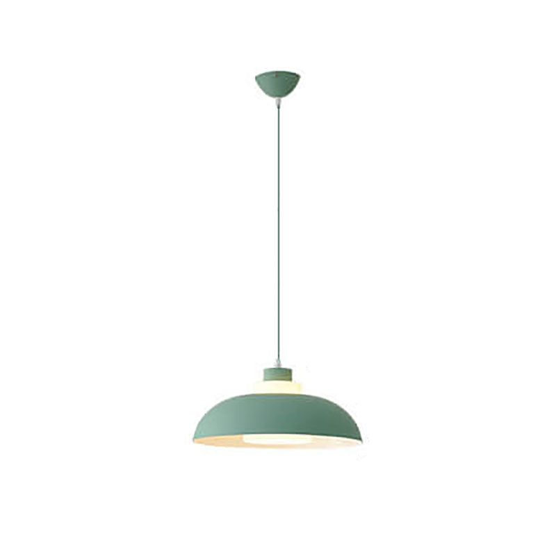Modern Solid Color Macaron Acrylic Aluminum 1-Light Pendant Light
