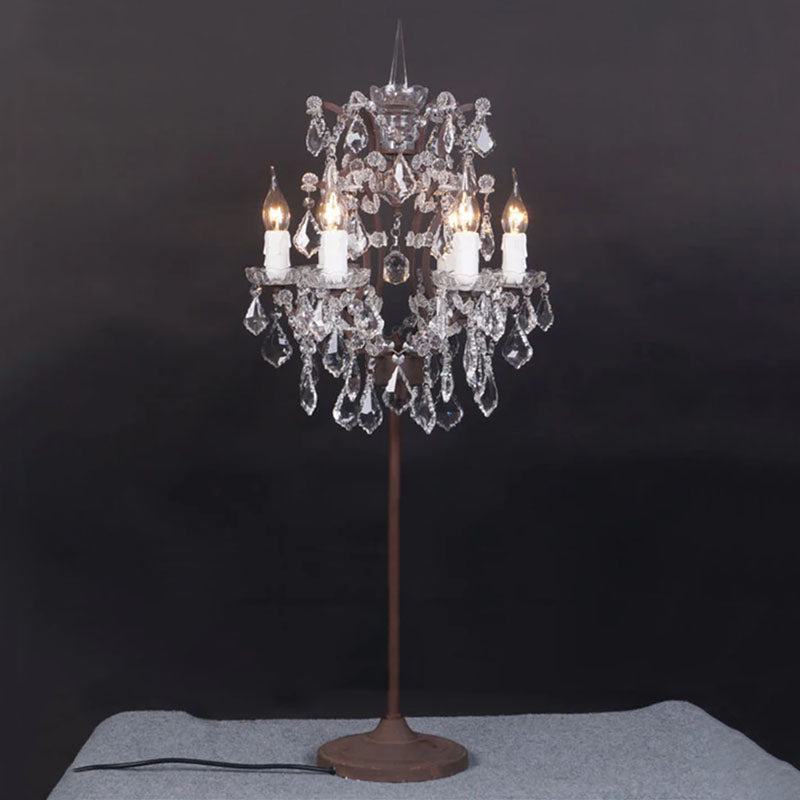 Crystal Table Lamp, Traditional Vintage Candelabra Design for Living Room | Havora Lighting