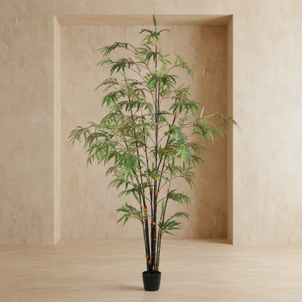 Black Japanese Bamboo - Realistic Faux