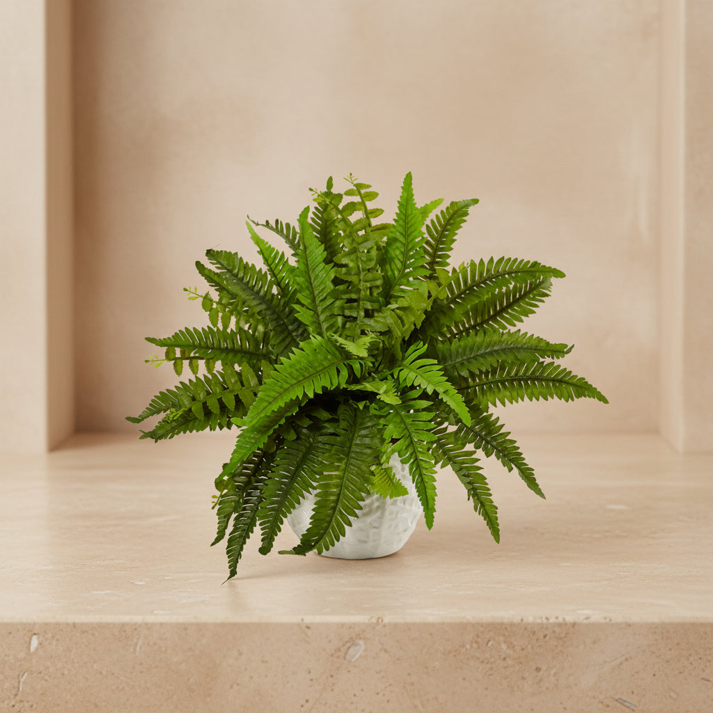 Natural Boston Fern - Realistic Faux