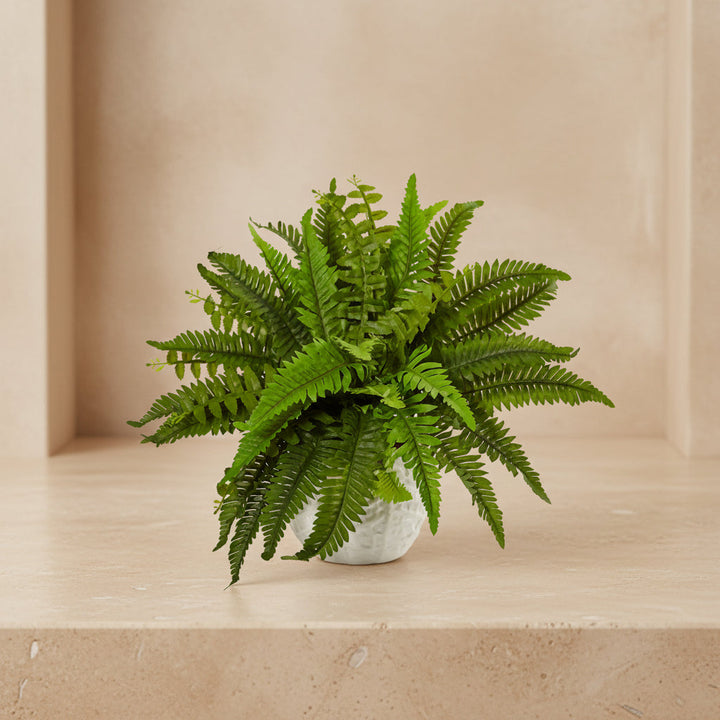 Natural Boston Fern - Realistic Faux