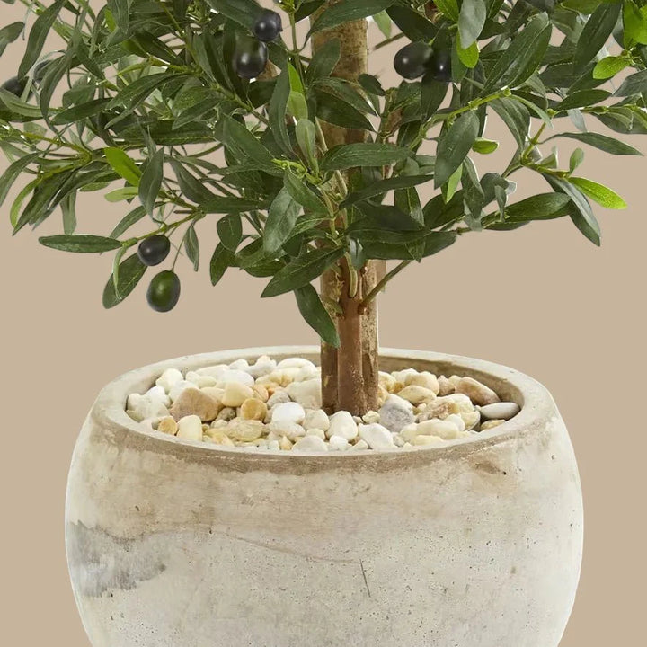 Compact Olive Tree - Realistic Faux