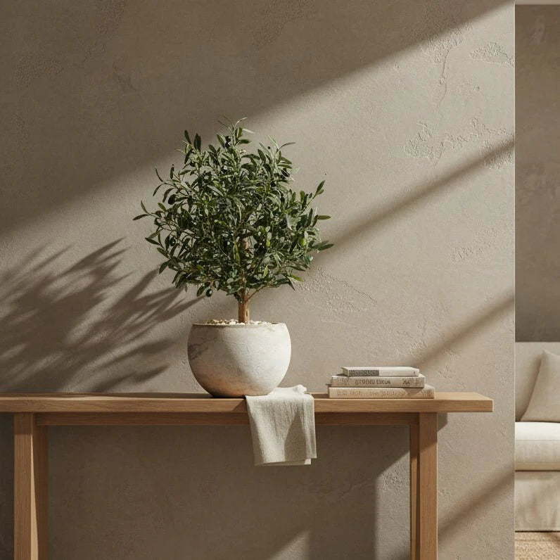 Compact Olive Tree - Realistic Faux