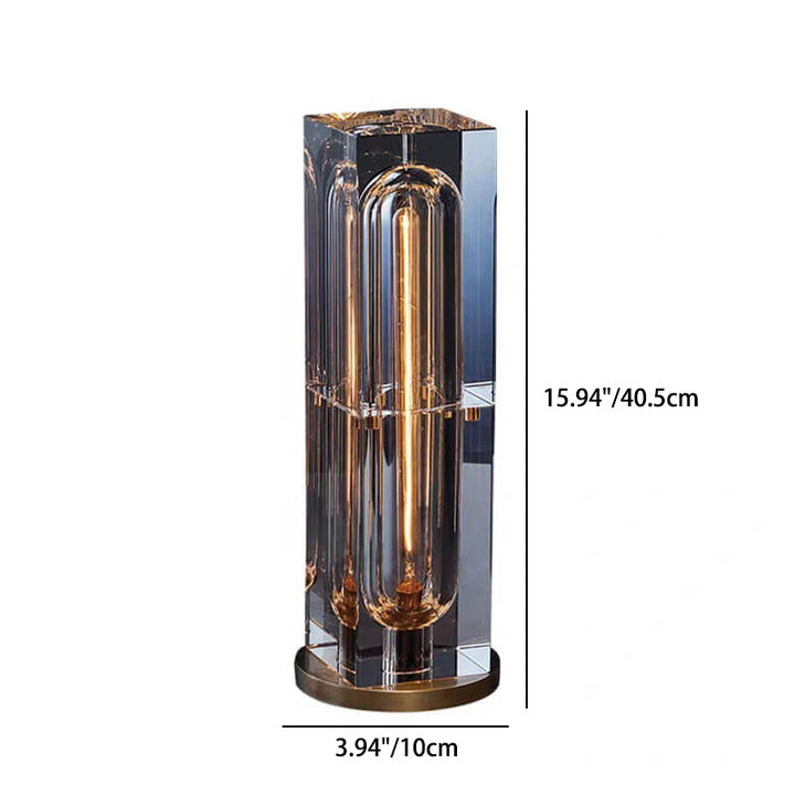 Modern Geometric Crystal Table Lamp for Living Room | Havora Designer Lighting