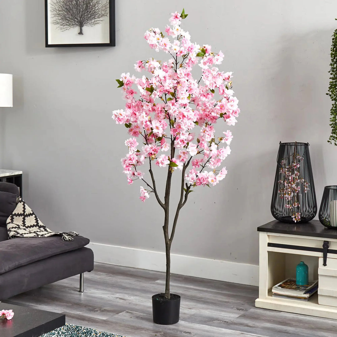 Lush Cherry Blossom Tree - Realistic Faux