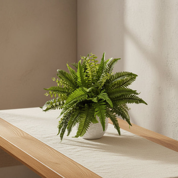 Natural Boston Fern - Realistic Faux
