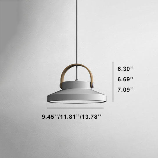 Nordic Macaron Ring Dome 1-Light LED Pendant Light