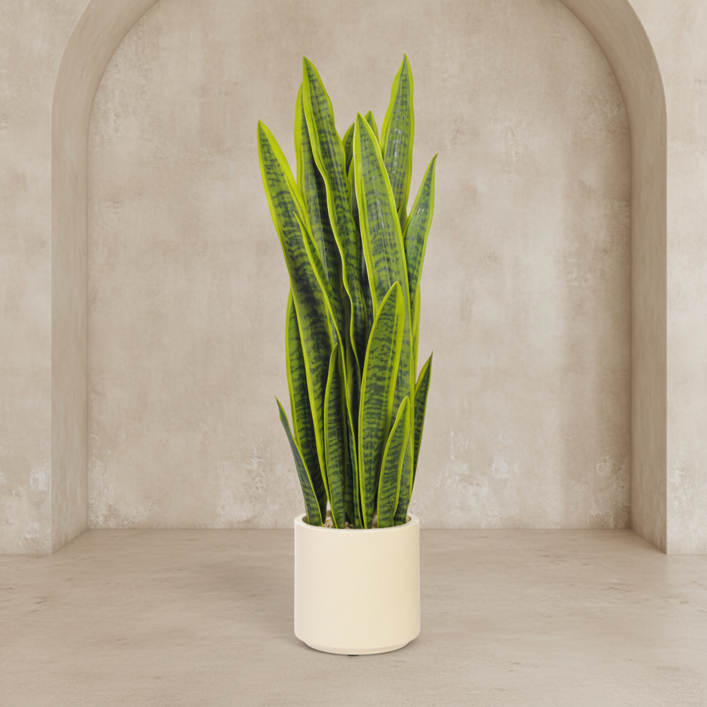 Upright Snake Plant - Realistic Faux