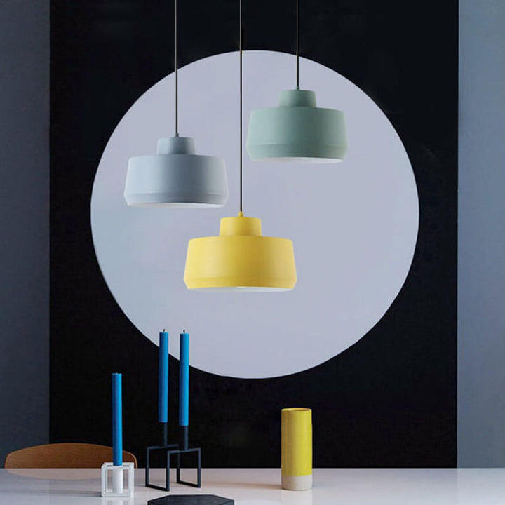 Macaron Candy Jar 1-Light Aluminum Pendant Light